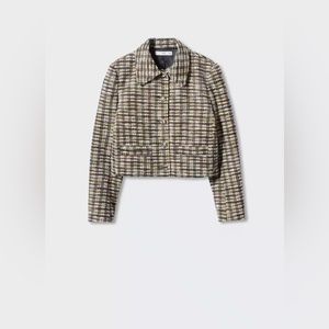 *BRAND NEW WITH TAGS* Mango - Check tweed jacket